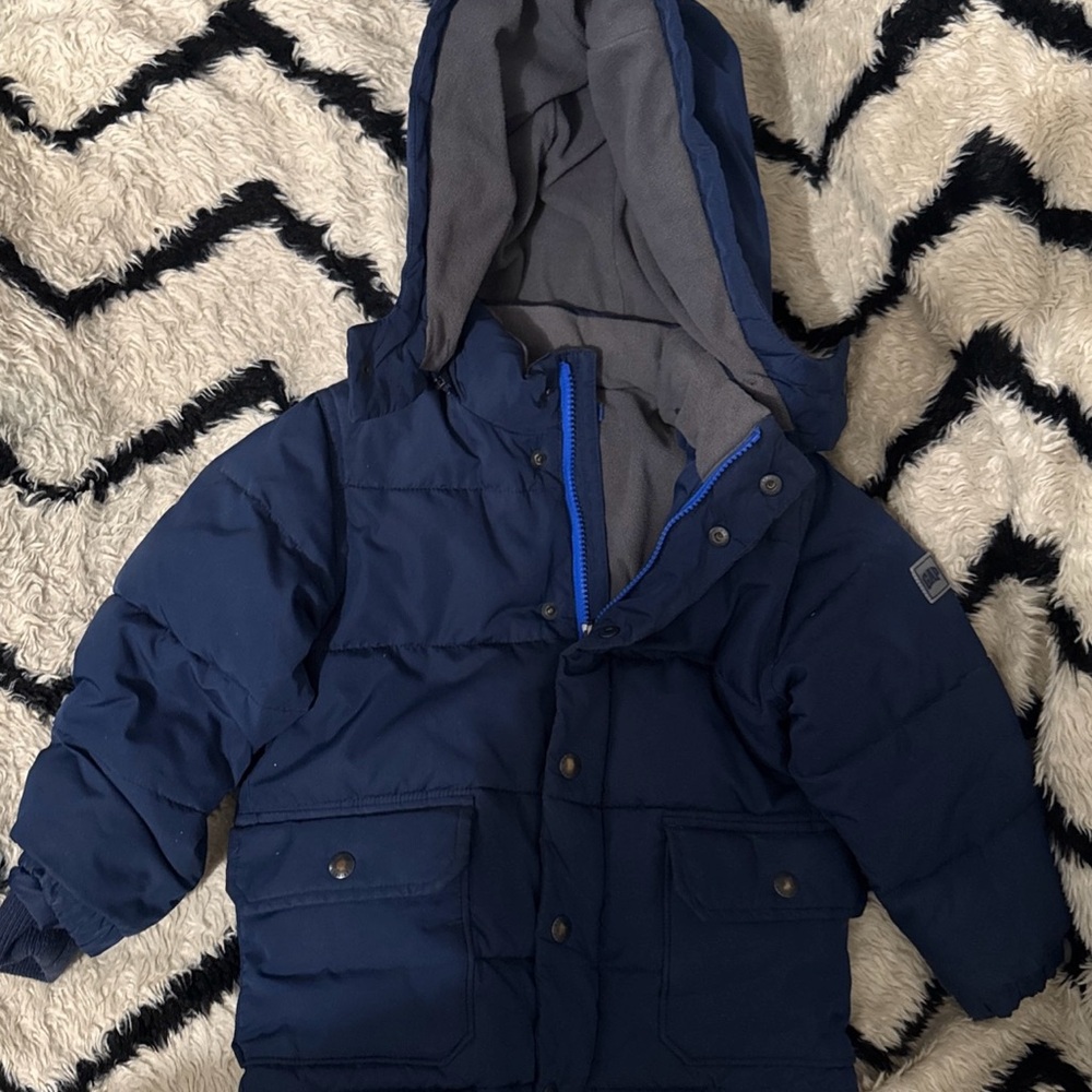 GAPkids Warmest Puffer Coat Sz 4 XS Blue